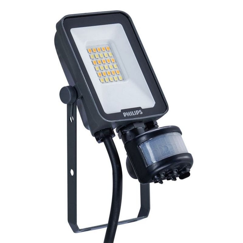 Naświetlacz LED Philips Ledinaire All-in Floodlight BVP167 10W 3000/4000/6500K 1100–1200lm czujnik ruchu IP65 IK07 – Philips