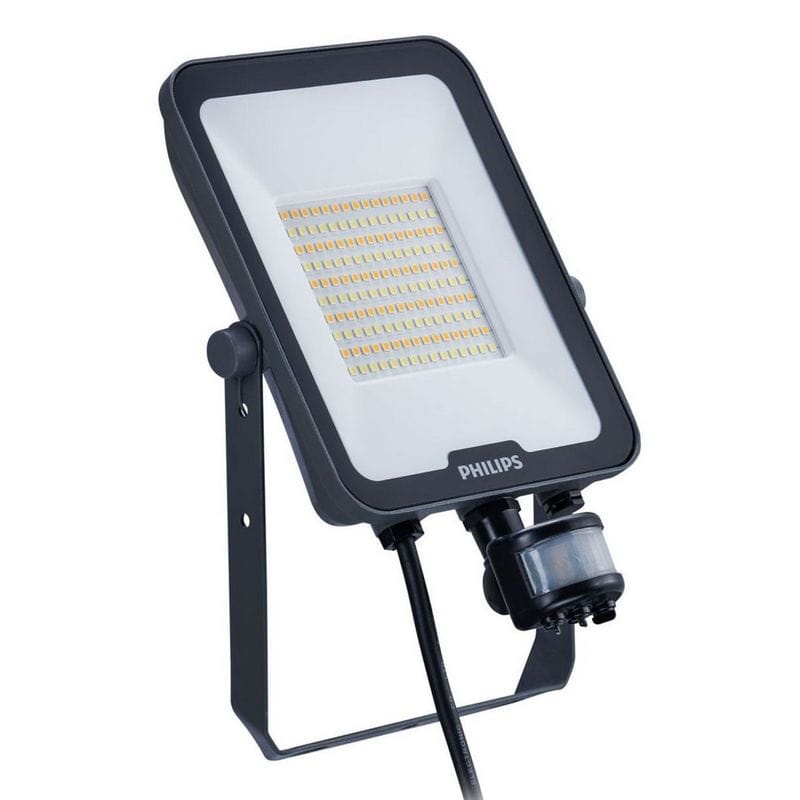 Naświetlacz LED Philips Ledinaire All-in Floodlight BVP167 50W 3000/4000/6500K 5500–6000lm czujnik ruchu IP65 IK07 – Philips