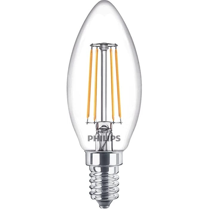Żarówka świeczka LED CorePro LEDcandle ND 4.3-40W E14 840 B35 CLG 470lm 4000K PHILIPS