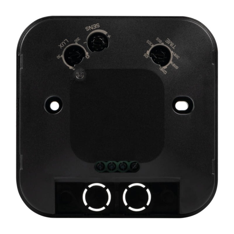 Czujnik mikrofalowy ruchu SQMOTION natynkowy detekcja 360° do 8m czarny IP20 Kanlux 37361 tył.jpg