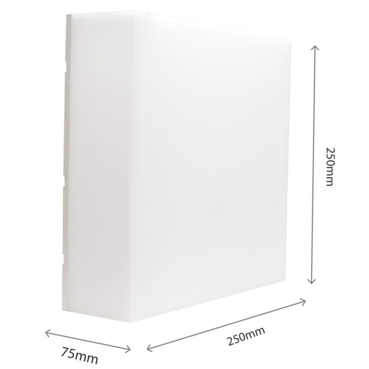 Oprawa elewacyjna SCATOLLO LED 20W CCT 2500lm IP54 biała Spectrum wymiary.jpg