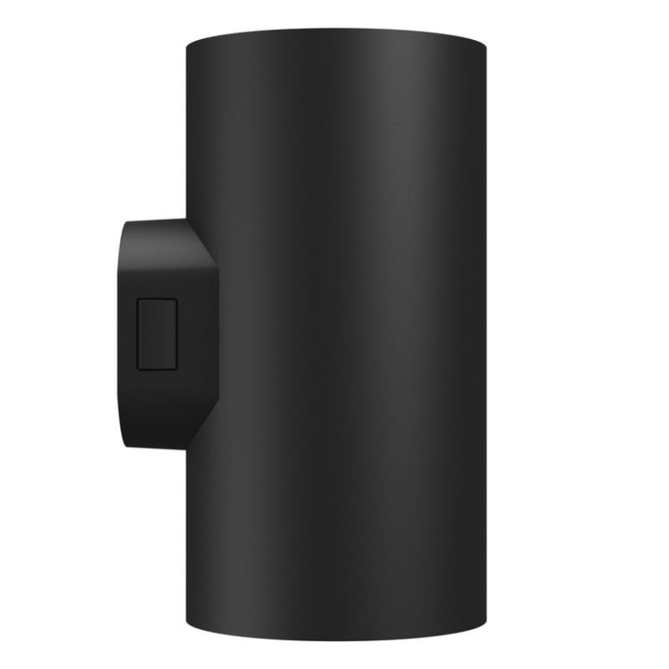 Oprawa elewacyjna podwójna TORRE 18W CCT 2000lm IP54 okrągła czarna Spectrum bok.jpg