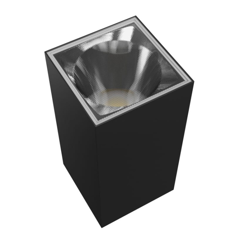 Oprawa elewacyjna podwójna TORRE 18W CCT 2000lm IP54 kwadratowa czarna Spectrum źródło światła.jpg