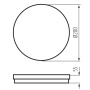 Plafoniera LED BENO ECO 12W CCT 1300lm biała Φ200mm IP65 KANLUX 38380 wymiary.jpg