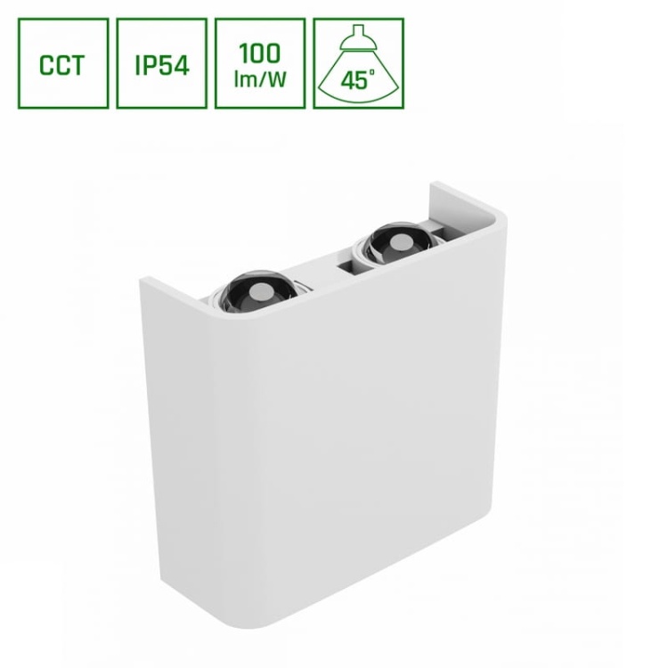 Kinkiet LED dwukierunkowy LUNARIX 2 4W CCT 400lm IP54 biały Spectrum informacje.jpg