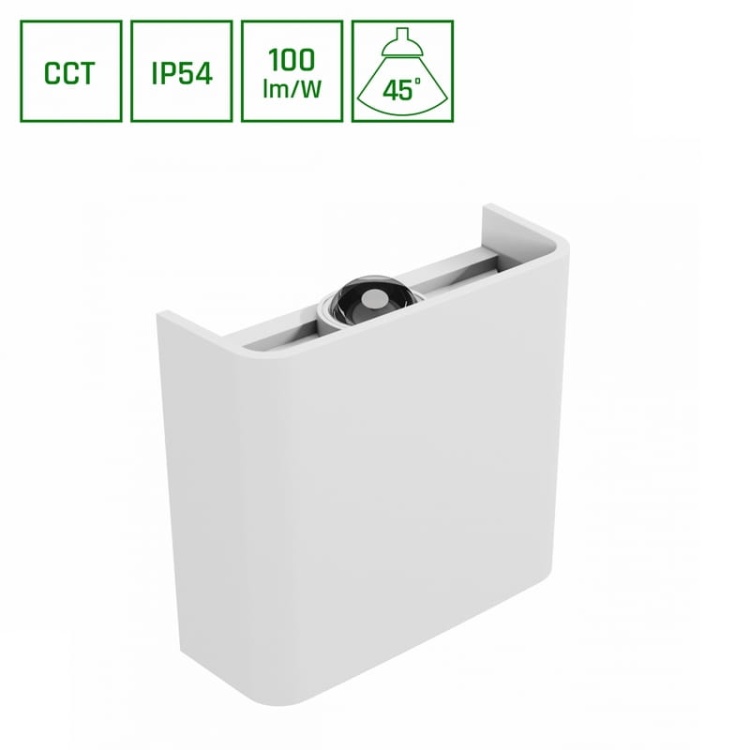 Kinkiet LED dwukierunkowy LUNARIX 1 2W CCT 200lm IP54 biały Spectrum informacje.jpg