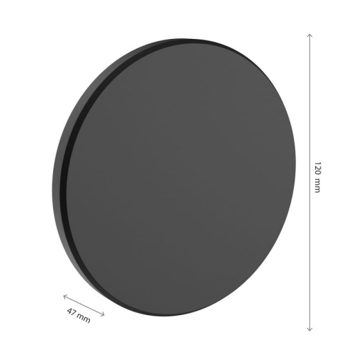 Oprawa elewacyjna LED PIATTA 9W CCT 1125lm czarna IP44 Spectrum wymiary.jpg