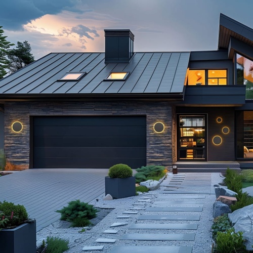 Oprawa elewacyjna LED PIATTA 12W CCT 1500lm biała Φ180mm IP44 Spectrum aranżacja.jpg