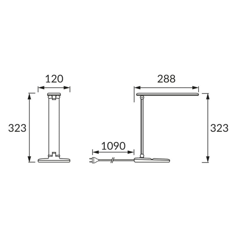 Lampka biurkowa ZET 5W CCT 350lm różowa 90° IP20 ściemnialna STRÜHM wymiary.jpg