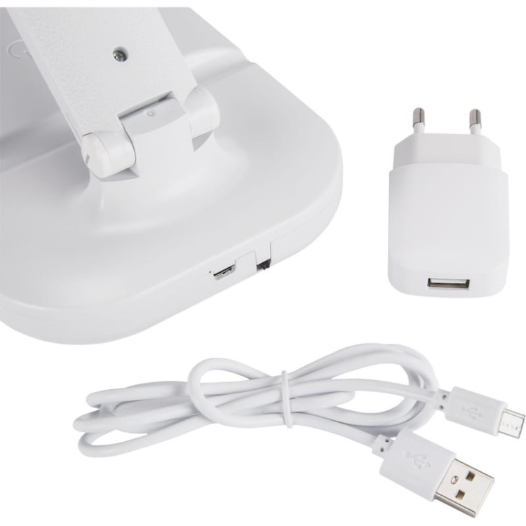 Lampka biurkowa ZET 5W CCT 350lm biała 90° IP20 ściemnialna STRÜHM zasilanie.jpg
