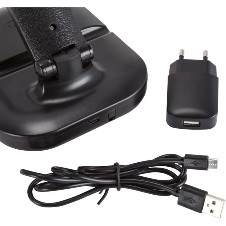 Lampka biurkowa ZET 5W CCT 350lm czarna 90° IP20 ściemnialna STRÜHM zasilanie.jpg