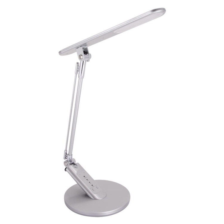 Lampka biurkowa RAMZES 7.5W CCT 420lm srebrna 90° IP20 ściemnialna STRÜHM.jpg