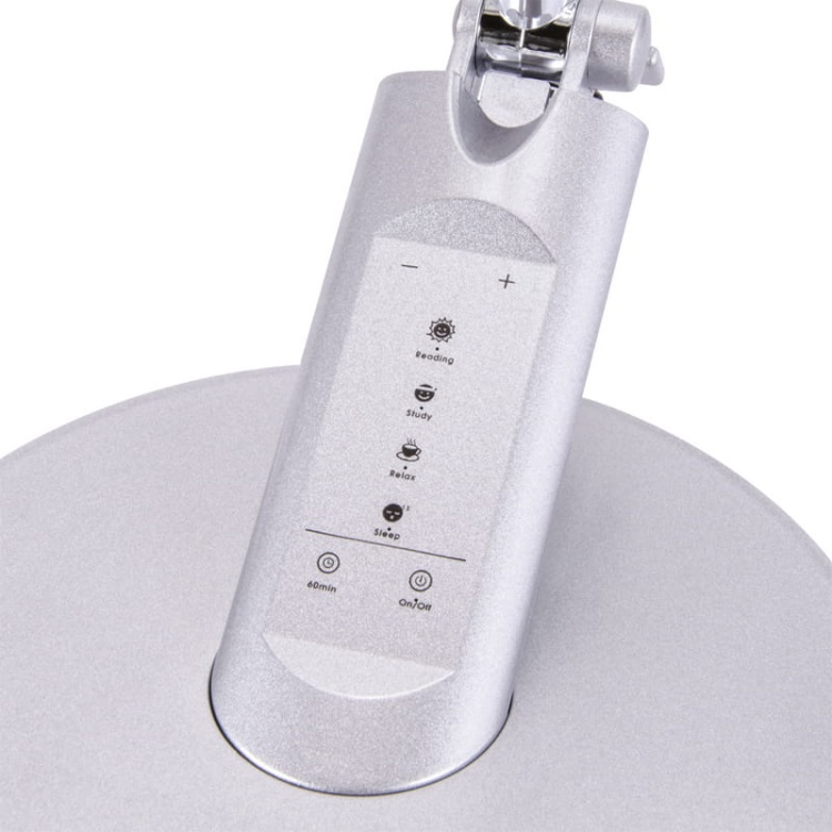 Lampka biurkowa RAMZES 7.5W CCT 420lm srebrna 90° IP20 ściemnialna STRÜHM panel.jpg
