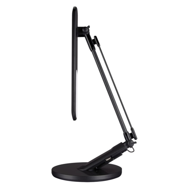 Lampka biurkowa RAMZES 7.5W CCT 420lm czarna 90° IP20 ściemnialna STRÜHM bok.jpg