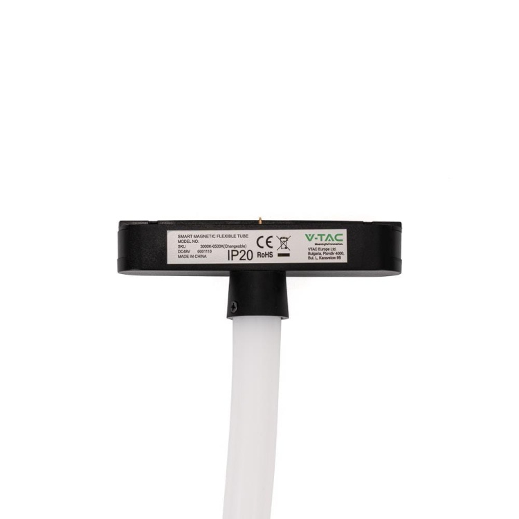Oprawa Szynosystem SMART 48V V-TAC 11W LED CCT 30st SMART 100cm WiFi TRACKLIGHT Czarna VT-42112 2700K-6400K 1270lm 3 Lata Gwarancji
