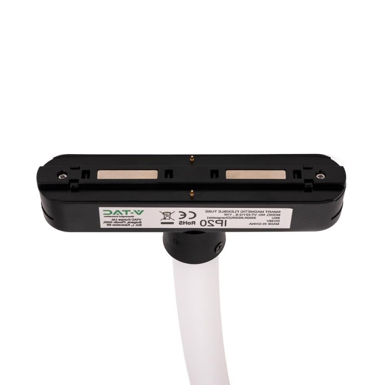 Oprawa Szynosystem SMART 48V V-TAC 11W LED CCT 30st SMART 100cm WiFi TRACKLIGHT Czarna VT-42112 2700K-6400K 1270lm 3 Lata Gwarancji