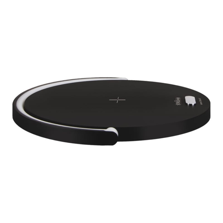 Lampka biurkowa SATURN z ładowarką indukcyjną 10W 4000K 150lm ściemnialna IP20 czarna STRÜHM.jpg