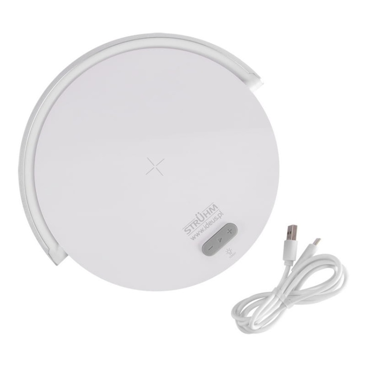 Lampka biurkowa SATURN 10W 4000K 150lm ściemnialna IP20 biała STRÜHM zestaw.jpg