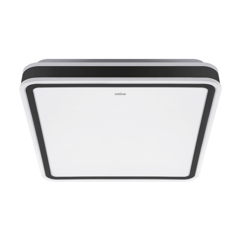 Plafoniera AURELIA LED D 24W 330mm 1560lm b. neutralny IP44 kwadratowa biało-czarna STRÜHM.jpg