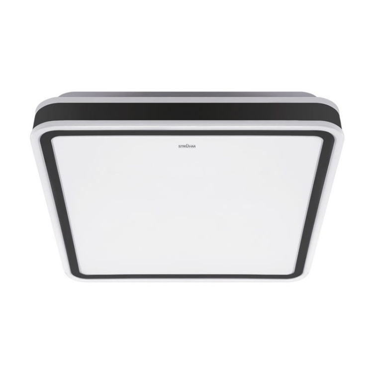 Plafoniera AURELIA LED D 24W 330mm 1560lm b. neutralny IP44 kwadratowa biało-czarna STRÜHM.jpg