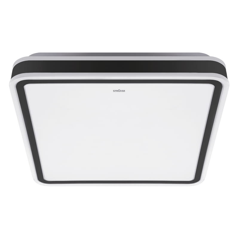 Plafoniera AURELIA LED D 48W 430mm 3120lm b. neutralny IP44 kwadratowa biało-czarna STRÜHM.jpg