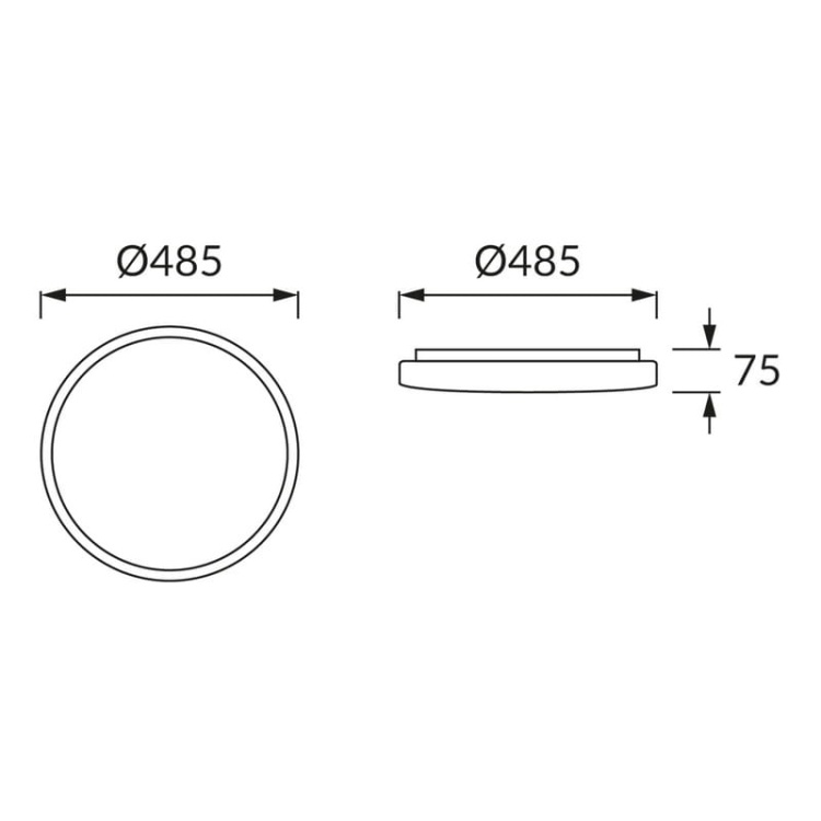 Plafoniera FABIO LED C 48W 485mm 3360lm b. neutralny IP44 okrągła biała STRÜHM wymiary.jpg