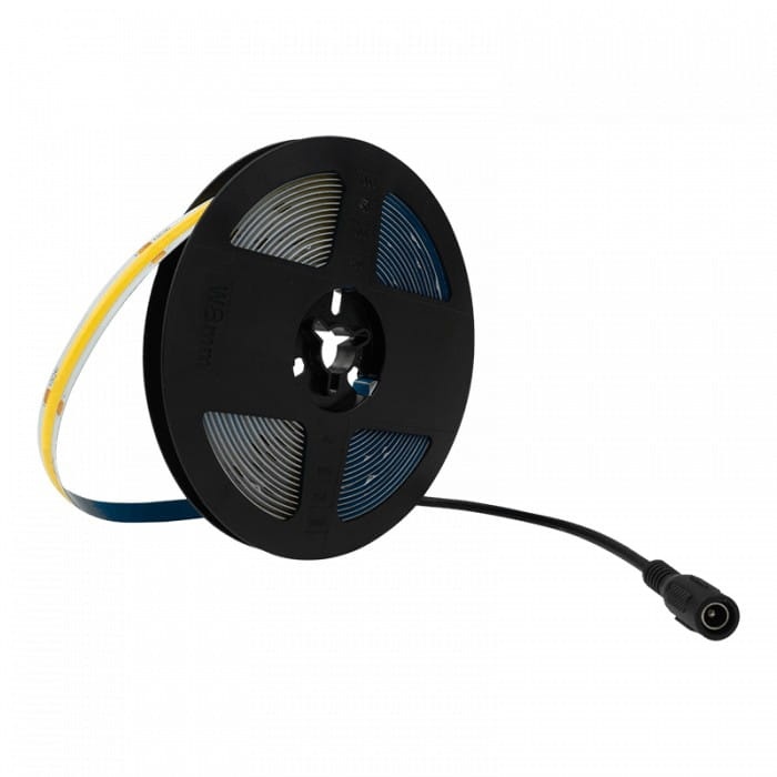 Zestaw taśma LED COB 6000K 5m 35W 24V ze sterownikiem RF IP20 Ecolight EC20813 bok.jpg