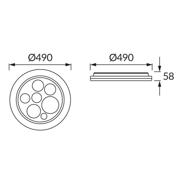 Plafoniera LED DROPS C 48W 140° CCT ściemnialna Ø490mm biała IP44 STRÜHM wymiary.jpg