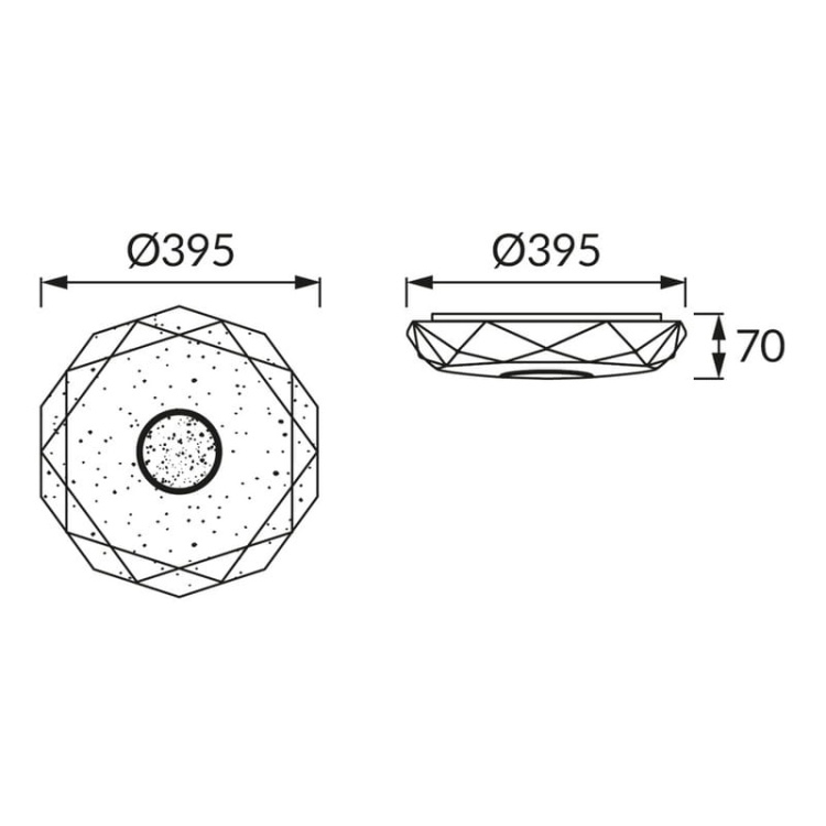 Plafoniera LED IRYNA C 24W 160° CCT ściemnialna Ø395mm biała IP44 STRÜHM wymiary.jpg