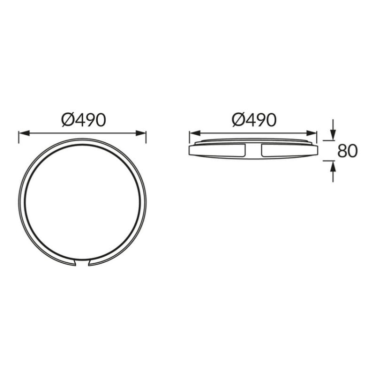 Plafoniera LED ESPERANTO C 48W 160° CCT ściemnialna Ø490mm biała SMART WiFi IP44 STRÜHM wymiary.jpg