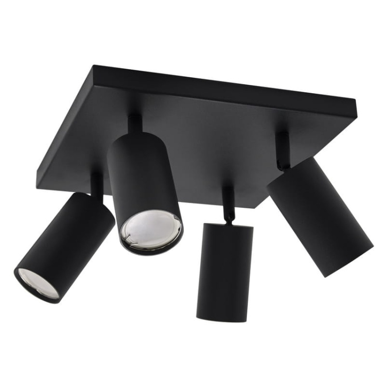 Spot 4-punktowy MANAM 4xGU10 4x35W czarny STRÜHM bok.jpg