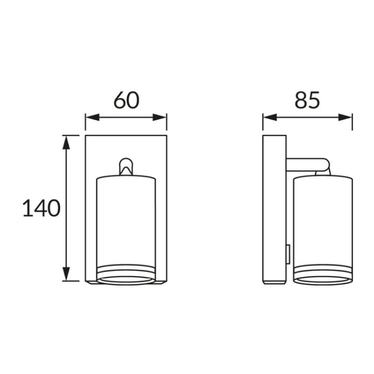 Kinkiet ZULA WLL GU10 35W czarny IP20 STRÜHM wymiary.jpg