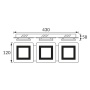 Spot 3-punktowy LIPSK LED 3x5W 4200K 3x300lm 430mm chromowo-czarny STRÜHM wymiary.jpg