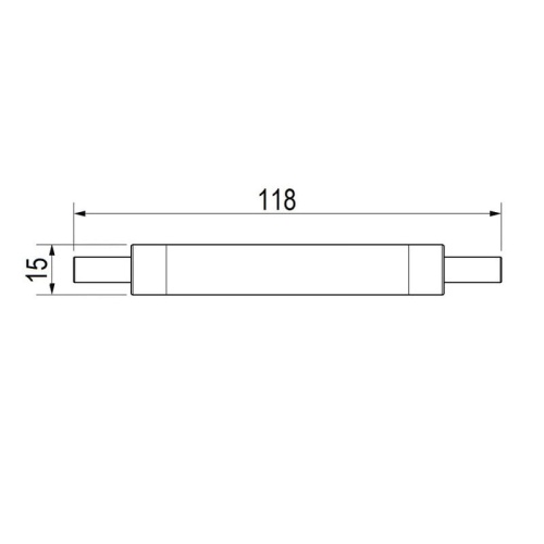 Żarówka LED Philips CorePro LEDlinear 7.2-60W R7S 118mm 830 biała ciepła 3000K 810lm PHILIPS wymiary.jpg