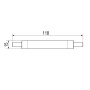 Żarówka LED Philips CorePro LEDlinear 7.2-60W R7S 118mm 830 biała ciepła 3000K 810lm PHILIPS wymiary.jpg