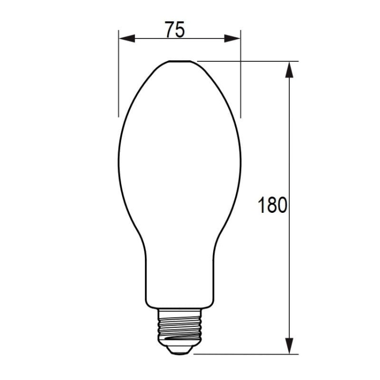 Żarówka LED TForce Core LED HPL 18W E27 840 FR 3000lm 4000K Philips wymiary.jpg