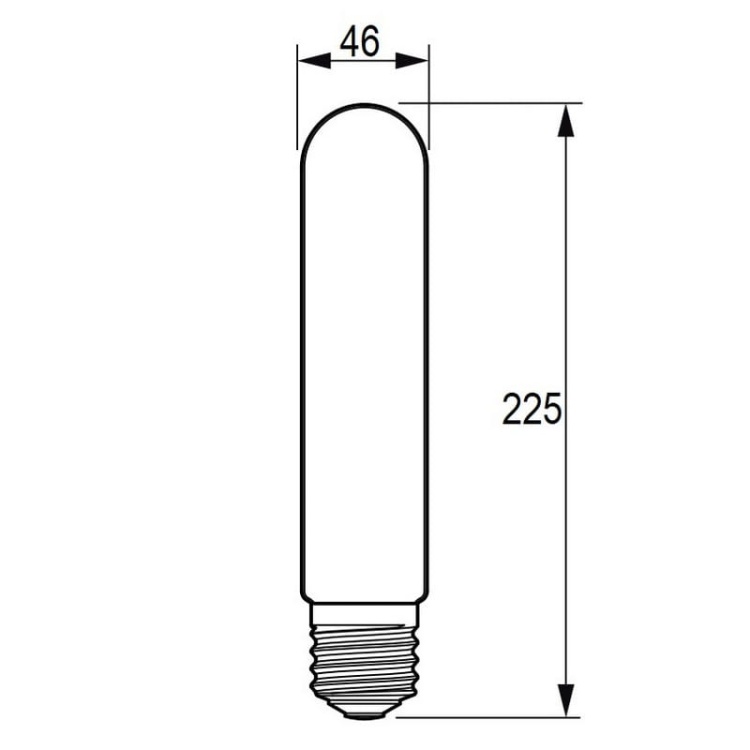 Żarówka LED TForce Core LED road 40W E40 740 MV 7500lm 4000K IP65 Philips wymiary.jpg
