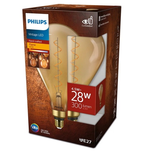 Żarówka Classic LEDbulb D 4.5=2W E27 818 A160 GOLD ND 300lm 1800K PHILIPS opakowanie.jpg