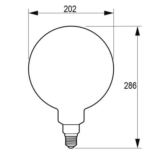 Żarówka Classic LEDbulb D 4.5=28W E27 818 G200 GOLD D 300lm 1800K PHILIPS wymiary.jpg