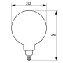 Żarówka Classic LEDbulb D 4.5=28W E27 818 G200 GOLD D 300lm 1800K PHILIPS wymiary.jpg