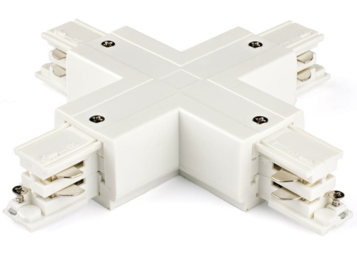 Łącznik krzyżowy biały do szynoprzewodów TRS.