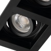 Pierścień oprawy punktowej ARET DTL Gx5,3 GU10 podwójny czarny Kanlux 38368 zbliżenie.jpg