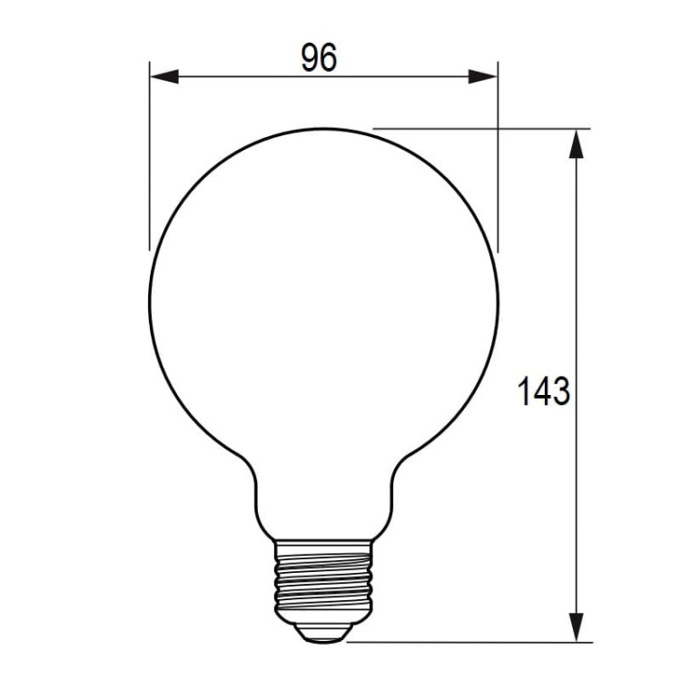 Żarówka MAS VLE LEDbulb D 4=25W E27 818 G93 GOLDSP G 250lm 1800K ściemnialna PHILIPS wymiary.jpg