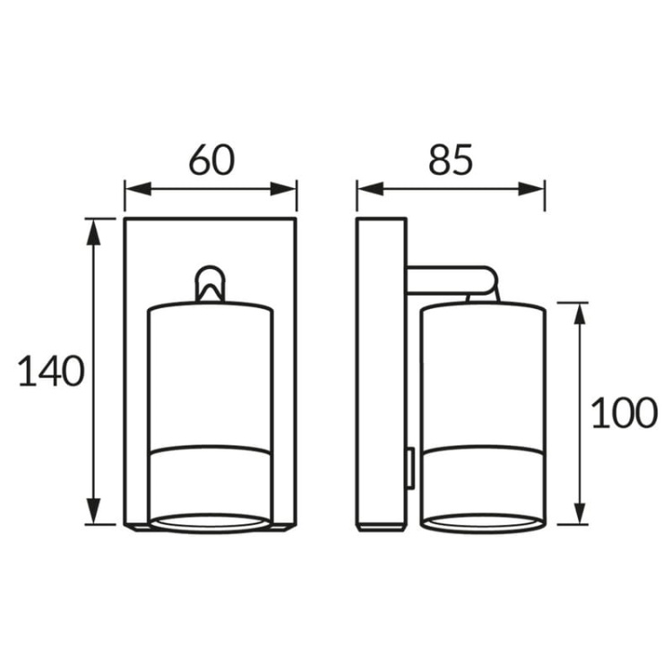 Kinkiet PUZON WLL GU10 35W czarno-złoty IP20 STRÜHM wymiary.jpg