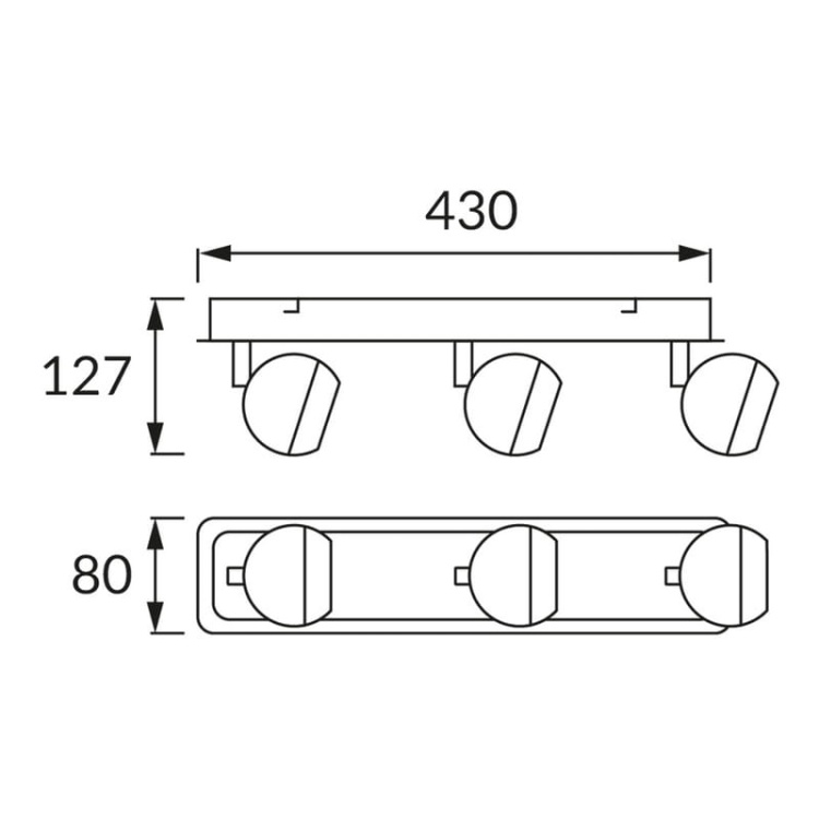 Spot 3-punktowy KOMBI 3xGU10 3x35W czarno-biały STRÜHM wymiary.jpg