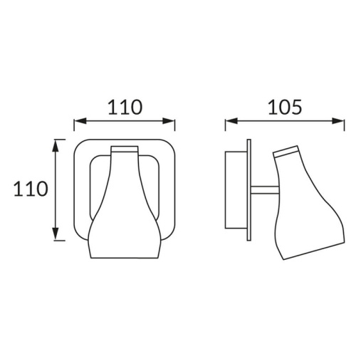 Spot 1-punktowy KINGA GU10 35W czarny-chrom podtynkowy STRÜHM wymiary.jpg