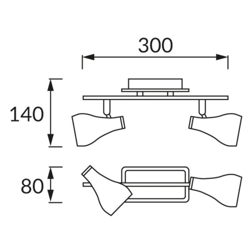 Spot 2-punktowy KINGA 2xGU10 2x35W czarny-chrom podtynkowy STRÜHM wymiary.jpg