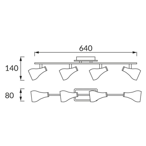 Spot 4-punktowy KINGA 4xGU10 4x35W czarny-chrom podtynkowy STRÜHM wymiary.jpg