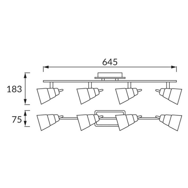 Spot 4-punktowy TOMI 4xGU10 4x35W chrom biały podtynkowy STRÜHM wymiary.jpg