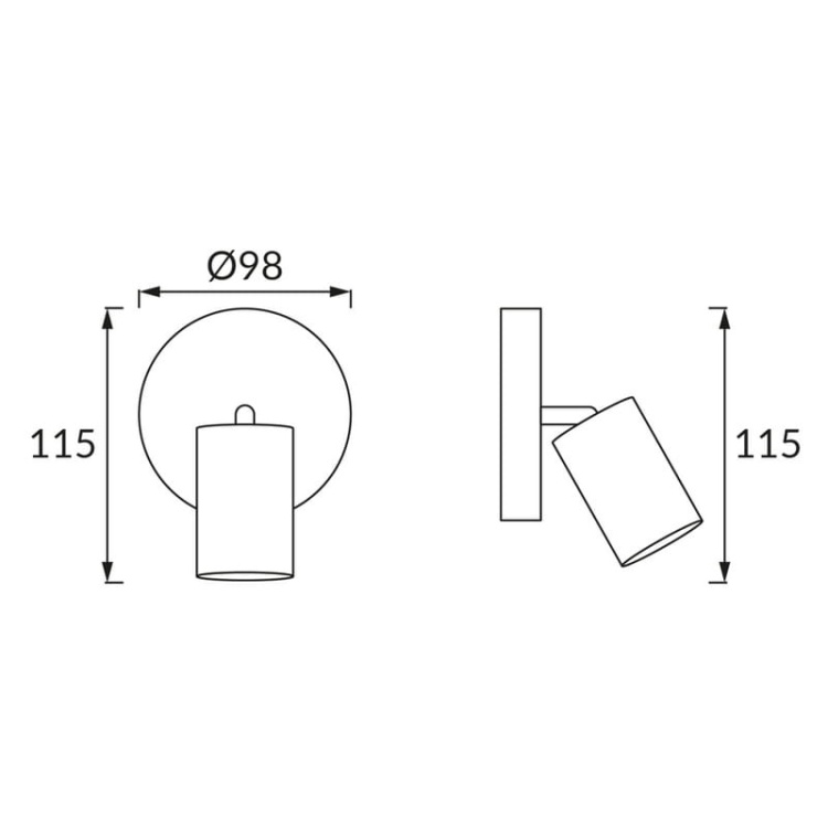 Kinkiet UNO E27 max 40W IP20 czarna STRÜHM wymiary.jpg
